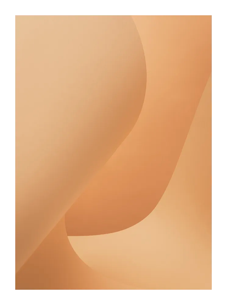 Fine art print “Beige Simplicity No.1” by Monday Gallery abstract minimalist composition in soft beige tones with organic forms.