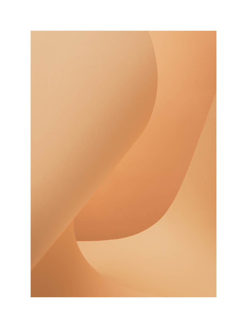 Fine art print “Beige Simplicity No.1” by Monday Gallery abstract minimalist composition in soft beige tones with organic forms.