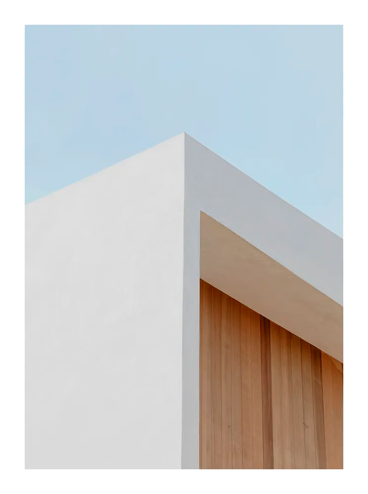 Fine art print of modern architecture, Architectural Harmony by Monday Gallery