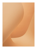 Fine art print “Beige Simplicity No.1” by Monday Gallery abstract minimalist composition in soft beige tones with organic forms.